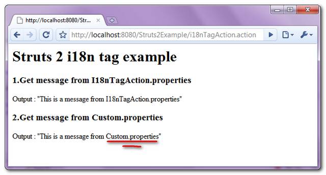 Struts 2 i18n tag example