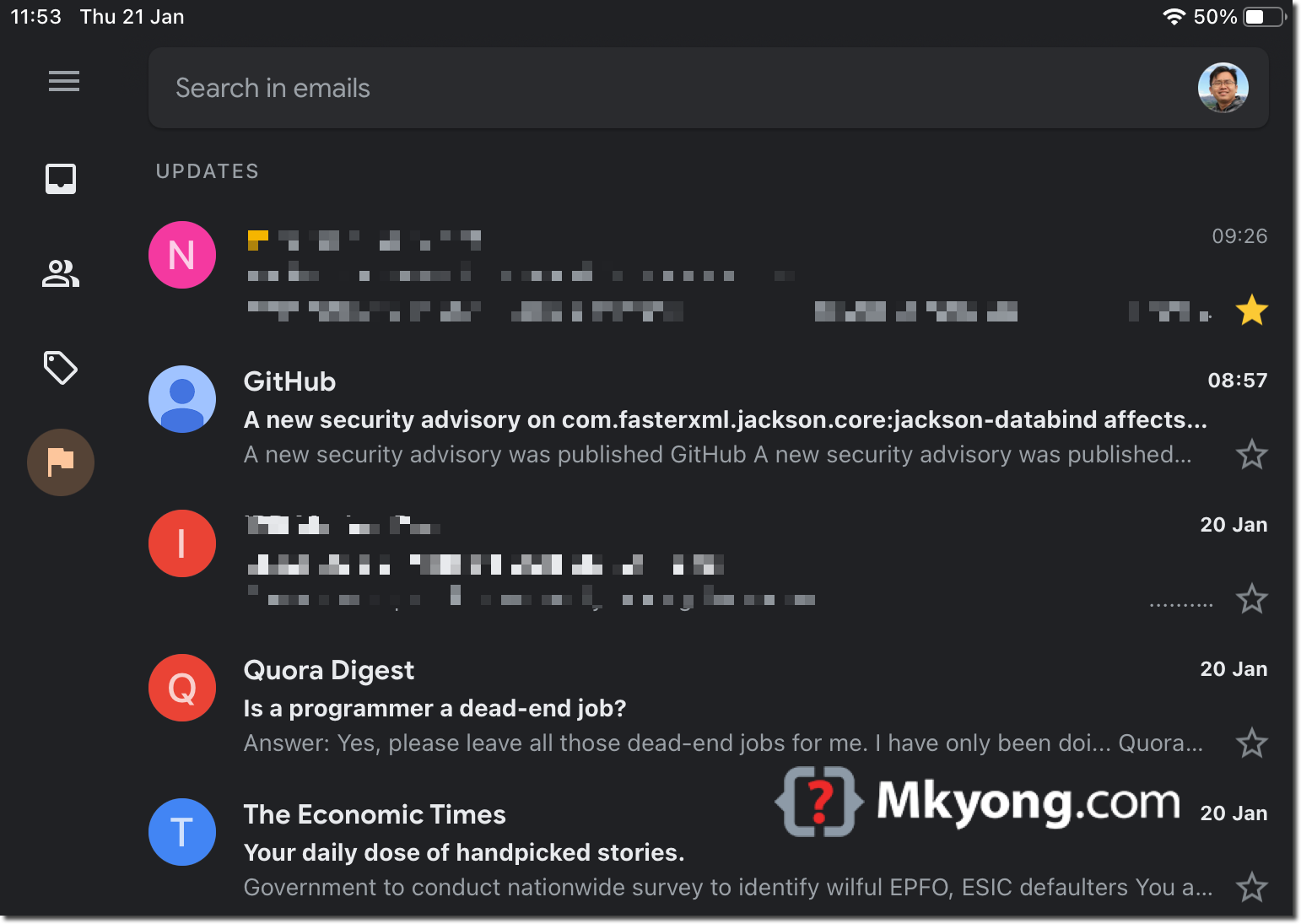 Gmail Dark Mode On Desktop Android And Iphone Mkyong