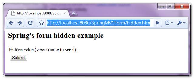 SpringMVC-Hidden-Example-1