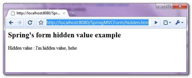 SpringMVC-Hidden-Example-2
