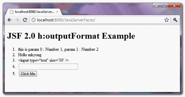 jsf2-outputformat-example