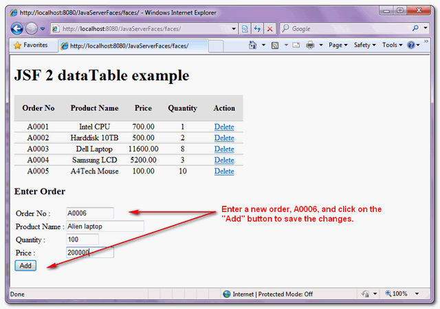 jsf2-dataTable-Add-Example-2