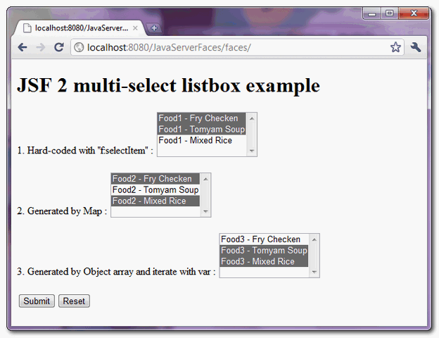 jsf2-multi-select-listbox-example-1