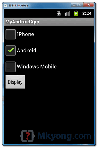 android checkbox demo 1