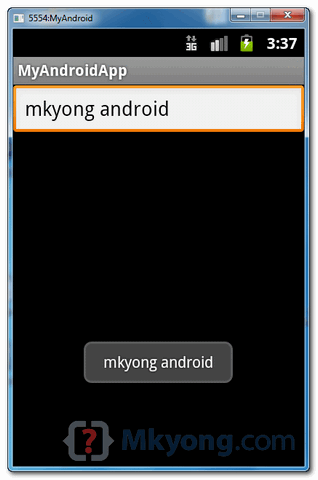 android textbox demo1