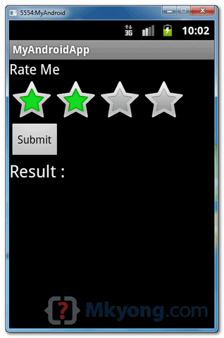 android rating demo1