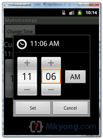 android timepicker demo2