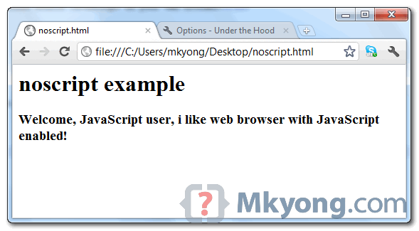 javascript is enabled