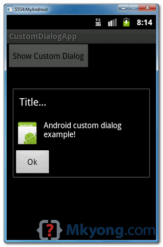 android custom dialog example