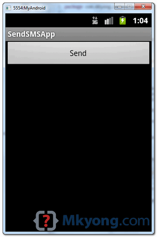 send sms via build-in sms application