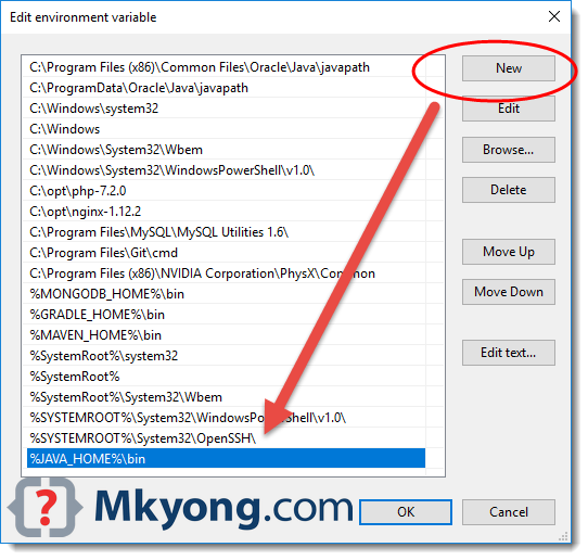 How To Set JAVA HOME On Windows 10 Mkyong