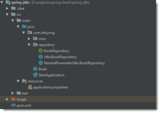spring boot db connection example