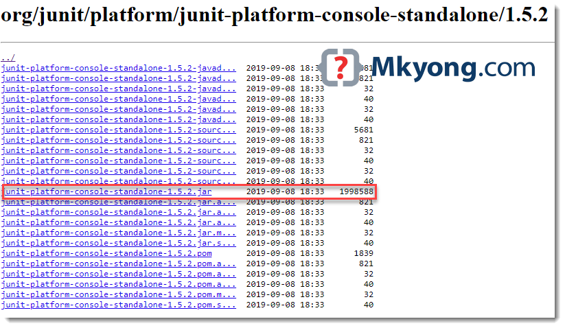 JUnit 5 ConsoleLauncher Examples Mkyong