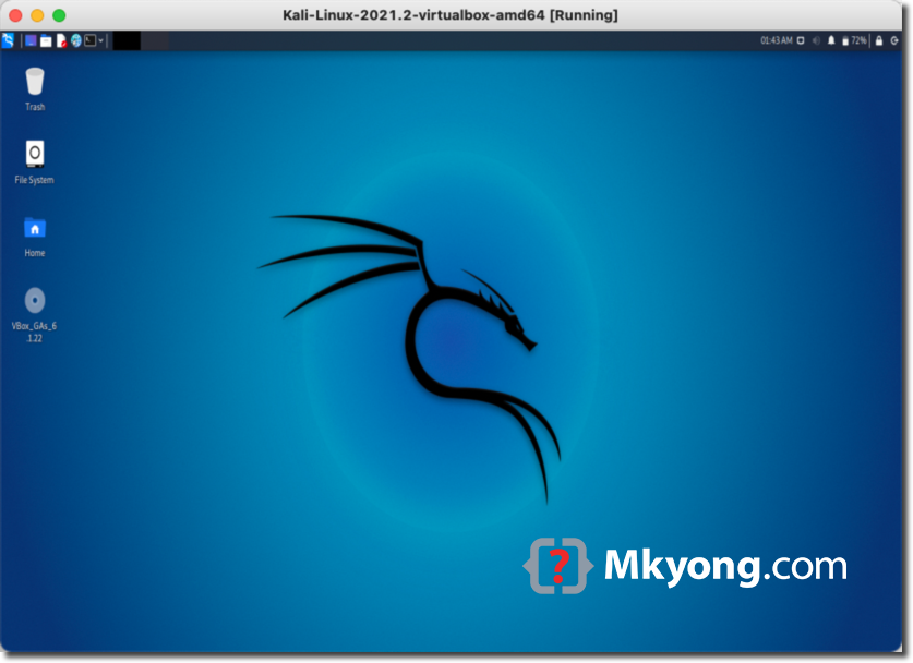 Kali Linux VM on VirtualBox