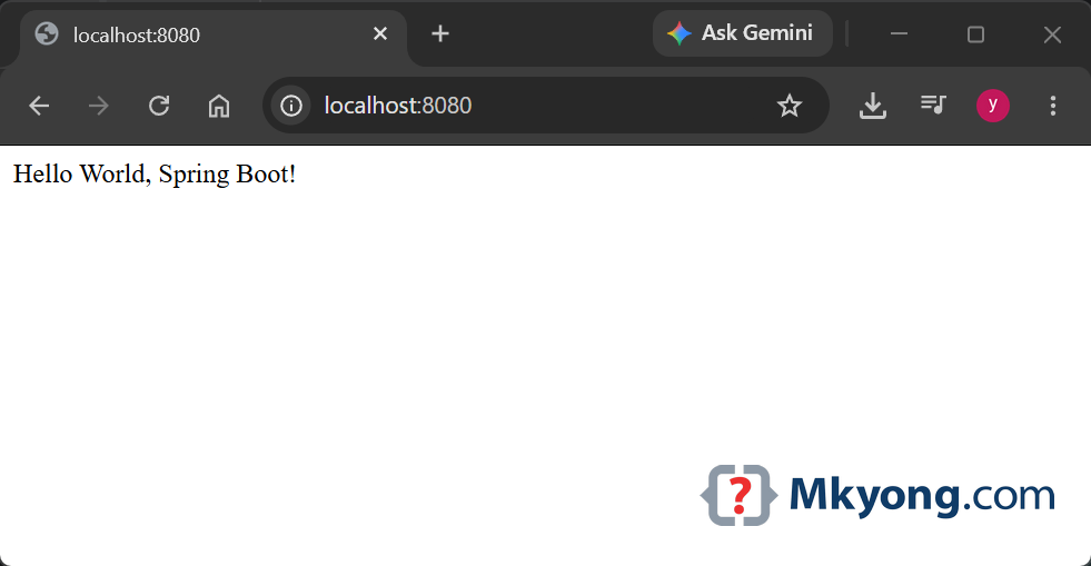 hello world result