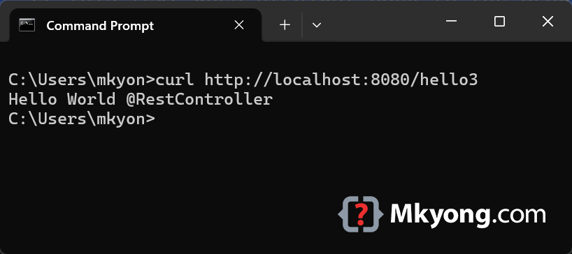hello3 output