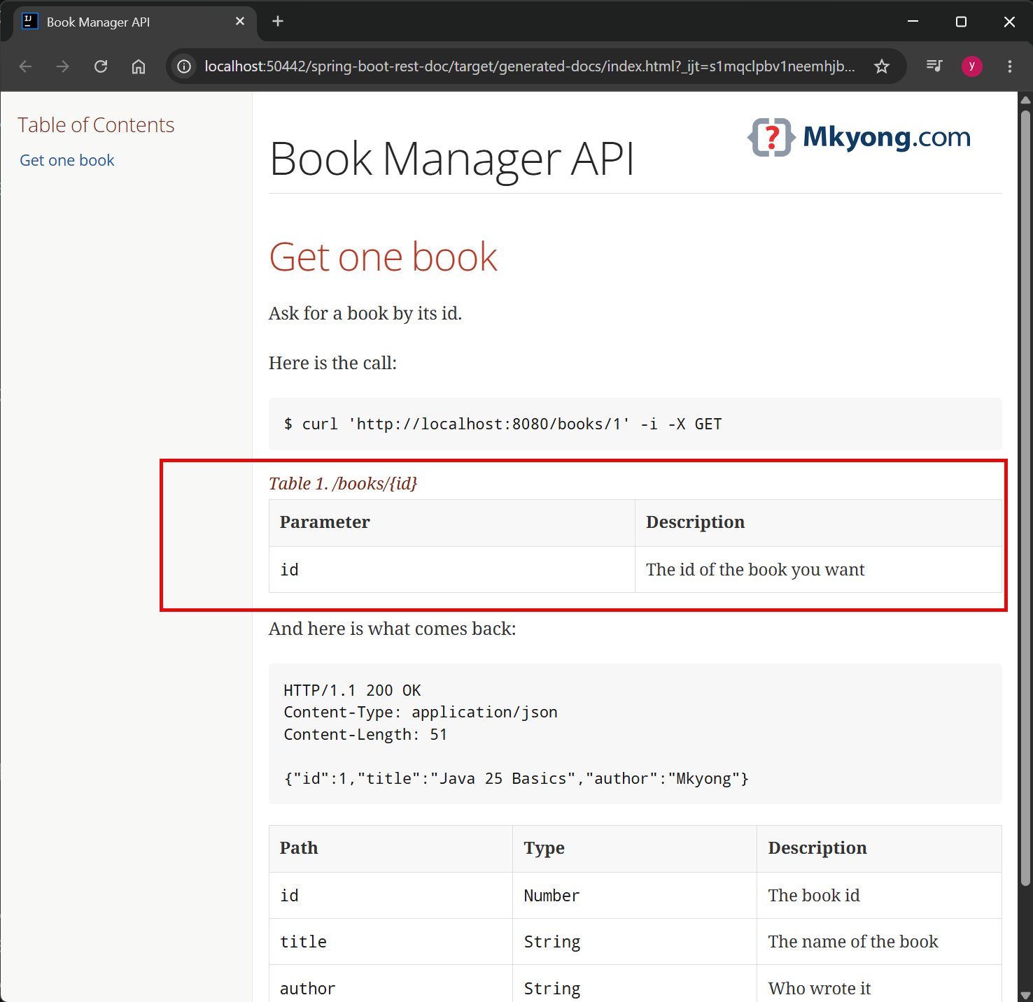 api doc updated